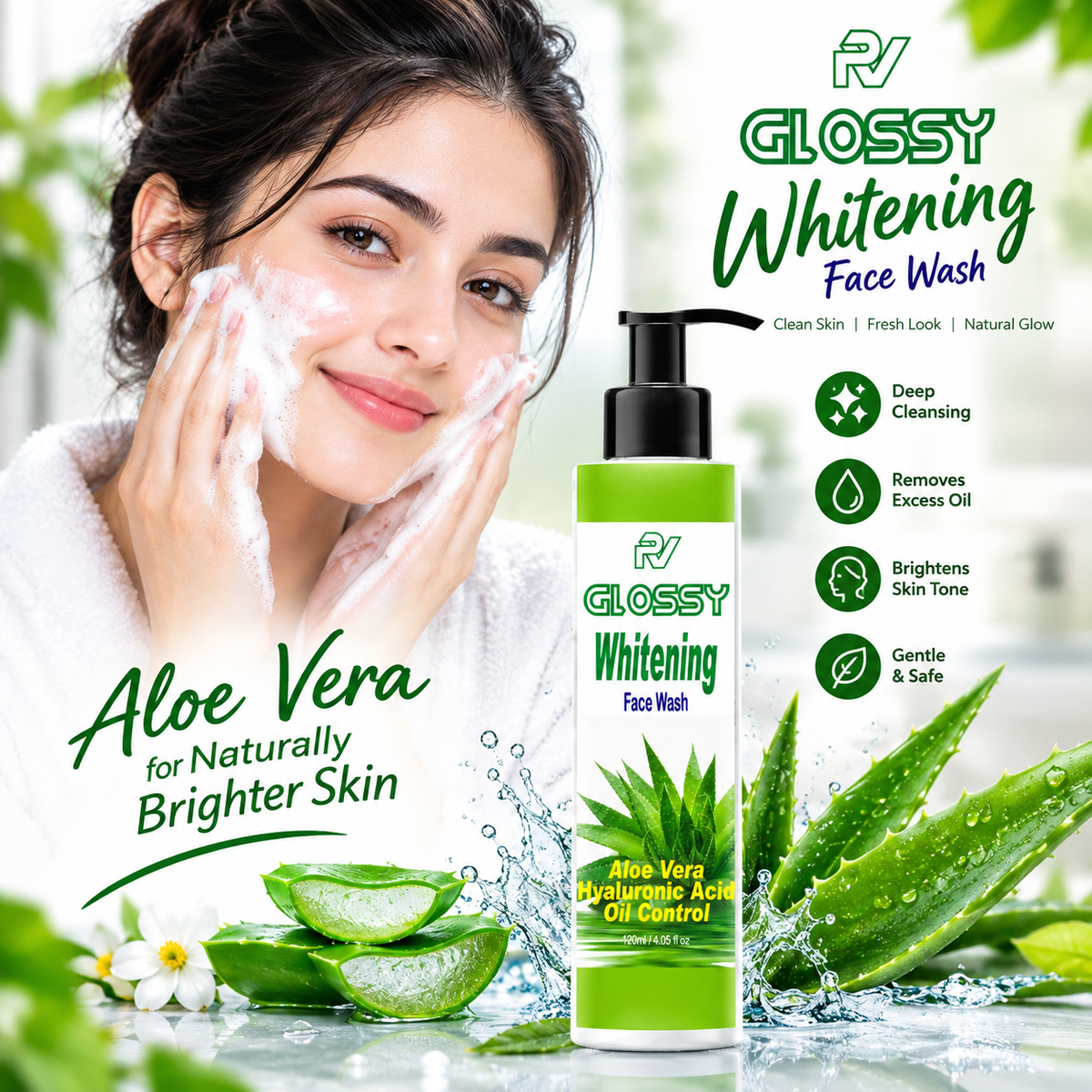 Acne & Whitening & Open ports Face wash