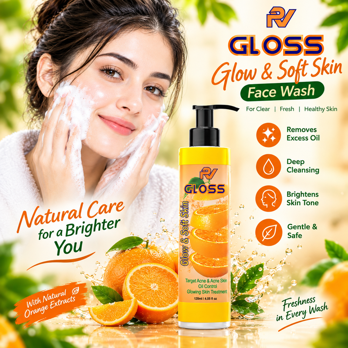 Acne & Whitening & Open ports Face wash