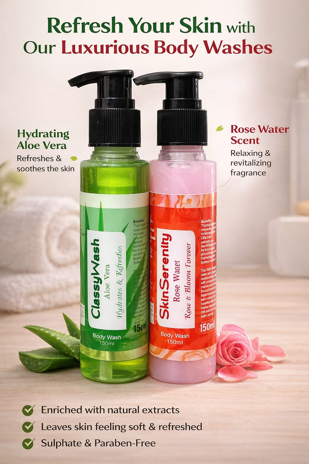 Classy wash + Skin serenity bundle offer